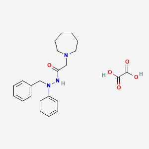 molecular formula C23H29N3O5 B4962291 2-(1-azepanyl)-N'-benzyl-N'-phenylacetohydrazide oxalate 