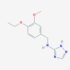 molecular formula C12H16N4O2 B496230 N-(4-ethoxy-3-methoxybenzyl)-1H-1,2,4-triazol-3-amine 