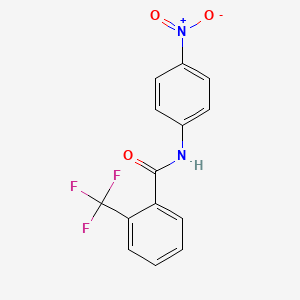 molecular formula C14H9F3N2O3 B4962337 N-(4-nitrophenyl)-2-(trifluoromethyl)benzamide 