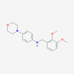 molecular formula C19H24N2O3 B496234 N-(2,3-dimethoxybenzyl)-4-(morpholin-4-yl)aniline 