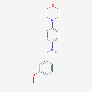 molecular formula C18H22N2O2 B496235 N-(3-methoxybenzyl)-4-(morpholin-4-yl)aniline 