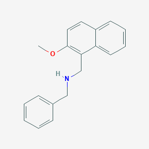 molecular formula C19H19NO B496236 N-benzyl-1-(2-methoxynaphthalen-1-yl)methanamine 