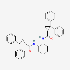 molecular formula C38H38N2O2 B4962362 N,N'-1,2-cyclohexanediylbis(2,2-diphenylcyclopropanecarboxamide) 