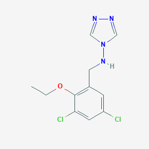 molecular formula C11H12Cl2N4O B496238 N-(3,5-dichloro-2-ethoxybenzyl)-4H-1,2,4-triazol-4-amine 