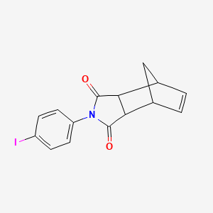 molecular formula C15H12INO2 B4962405 4-(4-iodophenyl)-4-azatricyclo[5.2.1.0~2,6~]dec-8-ene-3,5-dione 