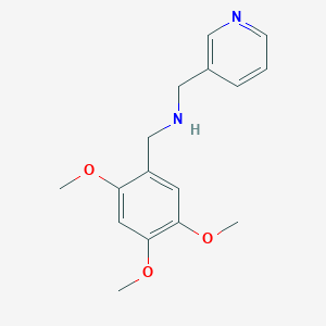 molecular formula C16H20N2O3 B496241 N-(3-pyridinylmethyl)-N-(2,4,5-trimethoxybenzyl)amine 