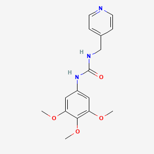 molecular formula C16H19N3O4 B4962413 N-(4-pyridinylmethyl)-N'-(3,4,5-trimethoxyphenyl)urea 