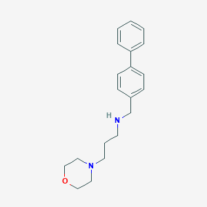 molecular formula C20H26N2O B496246 N-(biphenyl-4-ylmethyl)-3-(morpholin-4-yl)propan-1-amine 