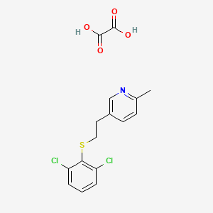 molecular formula C16H15Cl2NO4S B4962462 5-{2-[(2,6-dichlorophenyl)thio]ethyl}-2-methylpyridine oxalate 