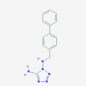 molecular formula C14H14N6 B496247 N~1~-(biphenyl-4-ylmethyl)-1H-tetrazole-1,5-diamine 