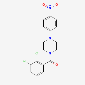 molecular formula C17H15Cl2N3O3 B4962471 1-(2,3-dichlorobenzoyl)-4-(4-nitrophenyl)piperazine 