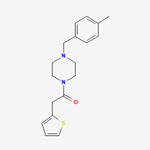 molecular formula C18H22N2OS B4962501 1-(4-methylbenzyl)-4-(2-thienylacetyl)piperazine 