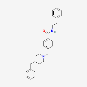 4-[(4-benzyl-1-piperidinyl)methyl]-N-(2-phenylethyl)benzamide
