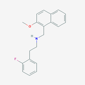 molecular formula C20H20FNO B496253 2-(2-fluorophenyl)-N-[(2-methoxynaphthalen-1-yl)methyl]ethanamine 