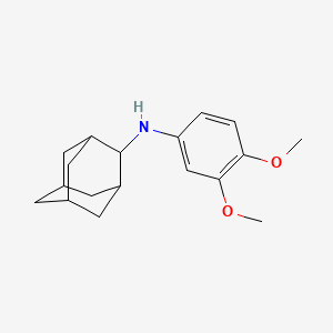 molecular formula C18H25NO2 B4962541 2-adamantyl(3,4-dimethoxyphenyl)amine 