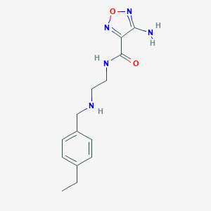 molecular formula C14H19N5O2 B496255 4-amino-N-{2-[(4-ethylbenzyl)amino]ethyl}-1,2,5-oxadiazole-3-carboxamide 