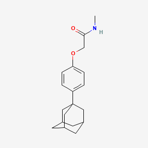 molecular formula C19H25NO2 B4962551 2-[4-(1-adamantyl)phenoxy]-N-methylacetamide 