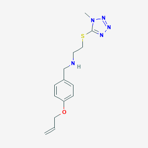 molecular formula C14H19N5OS B496257 N-[4-(allyloxy)benzyl]-2-[(1-methyl-1H-tetrazol-5-yl)thio]ethanamine 