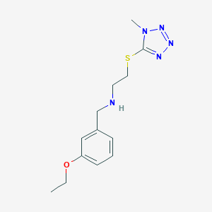 molecular formula C13H19N5OS B496258 N-(3-ethoxybenzyl)-2-[(1-methyl-1H-tetrazol-5-yl)thio]ethanamine 