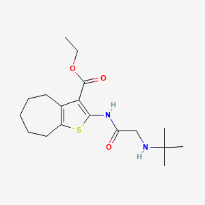 ethyl 2-{[N-(tert-butyl)glycyl]amino}-5,6,7,8-tetrahydro-4H-cyclohepta[b]thiophene-3-carboxylate