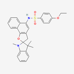 molecular formula C30H30N2O4S B4962599 4-ethoxy-N-(1,3,3-trimethyl-1,3-dihydro-3'H-spiro[indole-2,2'-naphtho[1,2-b]furan]-5'-yl)benzenesulfonamide 