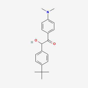 molecular formula C20H25NO2 B4962647 2-(4-tert-butylphenyl)-1-[4-(dimethylamino)phenyl]-2-hydroxyethanone 