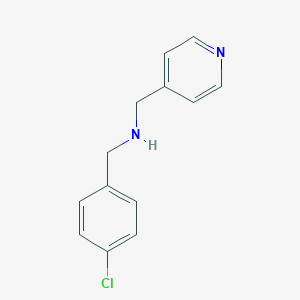 molecular formula C13H13ClN2 B496270 1-(4-chlorophenyl)-N-(pyridin-4-ylmethyl)methanamine 
