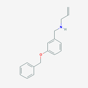 molecular formula C17H19NO B496273 {[3-(Benzyloxy)phenyl]methyl}(prop-2-en-1-yl)amine CAS No. 880805-61-8