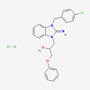 1-[3-(4-chlorobenzyl)-2-imino-2,3-dihydro-1H-benzimidazol-1-yl]-3-phenoxy-2-propanol hydrochloride
