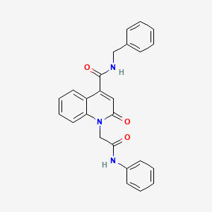 molecular formula C25H21N3O3 B4962790 1-(2-anilino-2-oxoethyl)-N-benzyl-2-oxo-1,2-dihydro-4-quinolinecarboxamide 