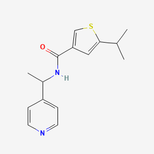 5-isopropyl-N-[1-(4-pyridinyl)ethyl]-3-thiophenecarboxamide