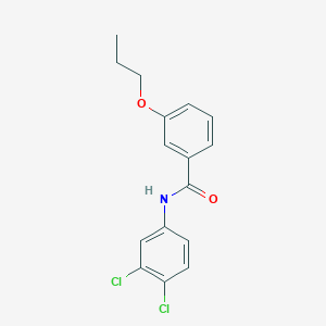 molecular formula C16H15Cl2NO2 B4962822 N-(3,4-dichlorophenyl)-3-propoxybenzamide 