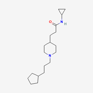 3-[1-(3-cyclopentylpropyl)-4-piperidinyl]-N-cyclopropylpropanamide