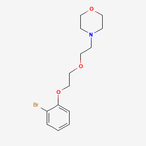 molecular formula C14H20BrNO3 B4962879 4-{2-[2-(2-bromophenoxy)ethoxy]ethyl}morpholine 