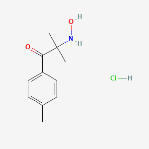 molecular formula C11H16ClNO2 B4962969 2-(hydroxyamino)-2-methyl-1-(4-methylphenyl)-1-propanone hydrochloride CAS No. 5839-33-8