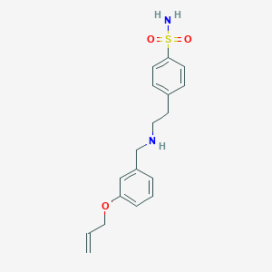 molecular formula C18H22N2O3S B496299 4-(2-{[3-(Allyloxy)benzyl]amino}ethyl)benzenesulfonamide 