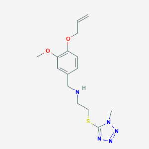 molecular formula C15H21N5O2S B496300 N-[3-methoxy-4-(prop-2-en-1-yloxy)benzyl]-2-[(1-methyl-1H-tetrazol-5-yl)sulfanyl]ethanamine 