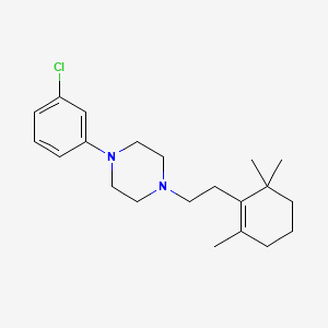 1-(3-chlorophenyl)-4-[2-(2,6,6-trimethyl-1-cyclohexen-1-yl)ethyl]piperazine