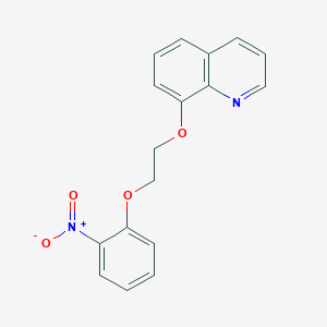 molecular formula C17H14N2O4 B4963054 8-[2-(2-nitrophenoxy)ethoxy]quinoline 
