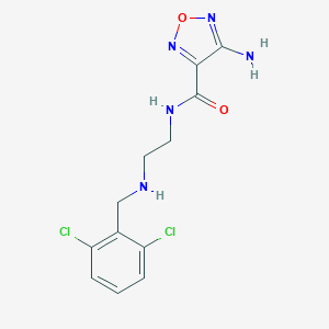 molecular formula C12H13Cl2N5O2 B496306 4-amino-N-{2-[(2,6-dichlorobenzyl)amino]ethyl}-1,2,5-oxadiazole-3-carboxamide 