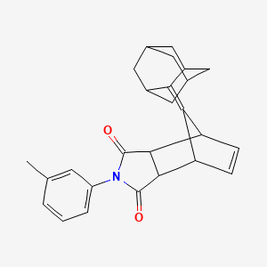 4-(3-methylphenyl)-10-tricyclo[3.3.1.1~3,7~]dec-2-ylidene-4-azatricyclo[5.2.1.0~2,6~]dec-8-ene-3,5-dione