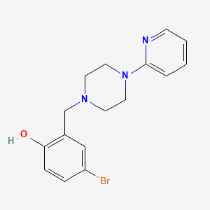 4-bromo-2-{[4-(2-pyridinyl)-1-piperazinyl]methyl}phenol