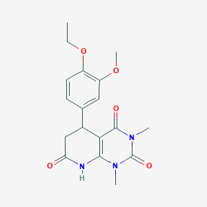 5-(4-ethoxy-3-methoxyphenyl)-1,3-dimethyl-5,8-dihydropyrido[2,3-d]pyrimidine-2,4,7(1H,3H,6H)-trione