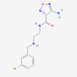 molecular formula C12H14BrN5O2 B496312 4-amino-N-{2-[(3-bromobenzyl)amino]ethyl}-1,2,5-oxadiazole-3-carboxamide 