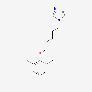 molecular formula C17H24N2O B4963131 1-[5-(mesityloxy)pentyl]-1H-imidazole 