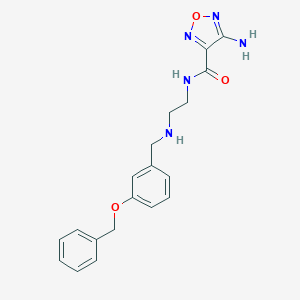 molecular formula C19H21N5O3 B496314 4-amino-N-(2-{[3-(benzyloxy)benzyl]amino}ethyl)-1,2,5-oxadiazole-3-carboxamide 