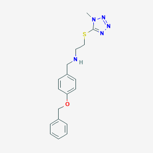 N-[4-(benzyloxy)benzyl]-2-[(1-methyl-1H-tetrazol-5-yl)sulfanyl]ethanamine