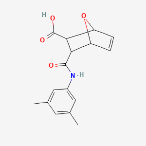 molecular formula C16H17NO4 B4963178 3-{[(3,5-dimethylphenyl)amino]carbonyl}-7-oxabicyclo[2.2.1]hept-5-ene-2-carboxylic acid 