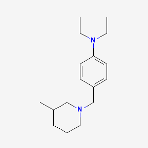 N,N-diethyl-4-[(3-methyl-1-piperidinyl)methyl]aniline
