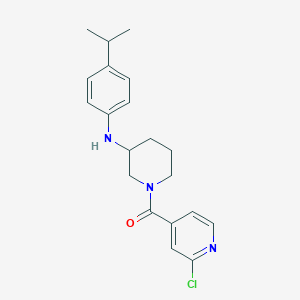 molecular formula C20H24ClN3O B4963200 1-(2-chloroisonicotinoyl)-N-(4-isopropylphenyl)-3-piperidinamine 